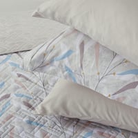 مفرش صيفي مزدوج حشوة مضغوطه 6 قطع - لونيا- بيج فات...