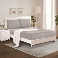 طقم شرشف صيفي مقاس كوين ٣ قطع - لونار - رمادي