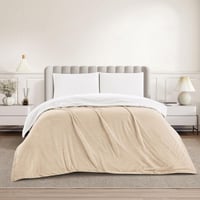 بطانية مخمل وفرو ماريو 200 × 230 - بيج فاتح