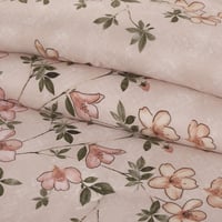 مفرش صيفي مفرد ونص 4 قطع - تيانا - بيج مشجر بورود...