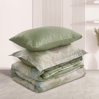 مفرش صيفي مفرد ونص 4 قطع - ليتون -اخضر فاتح - اخضر...