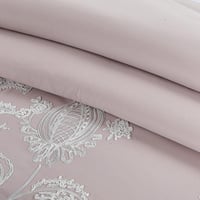 مفرش صيفي مزدوج مطرز فاخر 12 قطعة - ليوني - بيج ما...