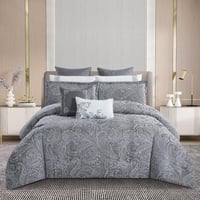 مفرش صيفي فاخر مفرد ونص جاكار مطرز 6 قطع – أمارثا...