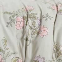 مفرش صيفي مفرد ونص 4 قطع - ليتون - أخضر فاتح - زهر...