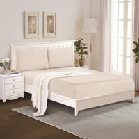 طقم شرشف صيفي مقاس كوين ٣ قطع - لونار - بيج فاتح