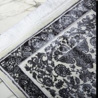 سجادة صلاة تركي اكريليك – طيبة - رمادي - كريمي