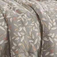 مفرش صيفي مفرد ونص 4 قطع - ليتون -زيتي - زهري