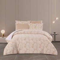 مفرش شتوي مزدوج مخمل فرو 6 قطع - اورنيلا - كريمي -...