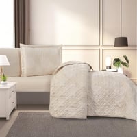 مفرش صيفي مفرد ونص حشوة مضغوطه 4 قطع - افروديت - ك...