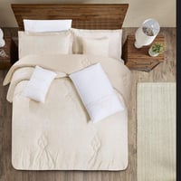 مفرش قطن عالي النعومة مزدوج 300 غرزه 8 قطع - ايليو...