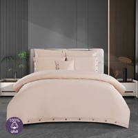 مفرش فندقي قطن عالي النعومة مزدوج 300 غرزه - 8 قطع...