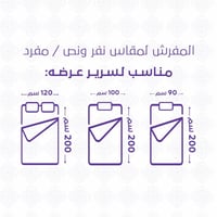 مفرش صيفي مفرد ونص 4 قطع - ليتون - أخضر فاتح - زهر...