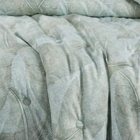 مفرش صيفي مفرد ونص 4 قطع - ليتون - اخضر - كركمي