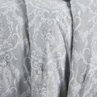 مفرش صيفي مفرد ونص وجهين 4 قطع - سيلون -رمادي - رص...