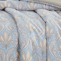 مفرش قطن صيفي مفرد ونص 4 قطع - فاليريا - سماوي - ب...