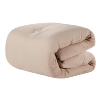 مفرش شتوي مزدوج مخمل 6 قطع - هيذر - رصاصي -بيج