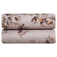 مفرش صيفي مزدوج 6 قطع - كاليندا -لحمي بيج - بيج غا...