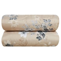 مفرش صيفي مزدوج 6 قطع - كاليندا - بيج فاتح - بيج غ...