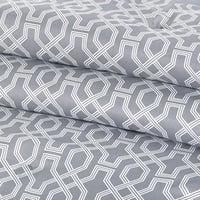 مفرش صيفي مفرد ونص 4 قطع - اليساندرا - رمادي - رصا...