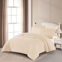 مفرش شتوي مخمل فرو محفور مفرد ونص 4 قطع - موريل -...