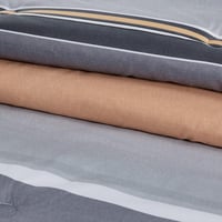 مفرش صيفي مفرد ونص 4 قطع - ليتون -رمادي - رصاصي