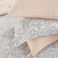 مفرش قطن صيفي مزدوج 8 قطع - زافيرا -اف وايت - بيج