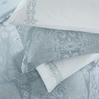 مفرش صيفي فاخر مزدوج جاكار مطرز 12 قطعة – لوتشيني...