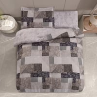 مفرش صيفي مفرد ونص 4 قطع - تيانا - بيج - رصاصي فات...