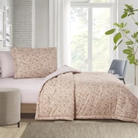 مفرش صيفي مفرد ونص 4 قطع - ليتون - بيج - رصاصي