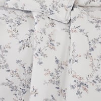 مفرش قطن صيفي مقاس كوين 8 قطع - نوفارين - ابيض - ر...