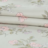 مفرش صيفي مفرد ونص 4 قطع - ليتون - أخضر فاتح - زهر...