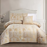 مفرش صيفي فاخر مفرد ونص جاكار مطرز 6 قطع – دانييلا...