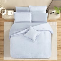 مفرش صيفي مزدوج وجهين ٧ قطع - اوركا - رصاصي - رماد...