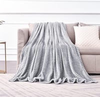 بطانية مخمل محفور اكاسيا 200 × 230 - رصاصي