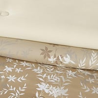 مفرش قطن صيفي مزدوج 8 قطع - زافيرا - بيج غامق - بي...