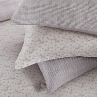 مفرش قطن صيفي مقاس كوين 8 قطع - نوفارين - رمادي