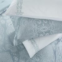 مفرش صيفي فاخر كوين جاكار مطرز 8 قطع – أورليا Aure...