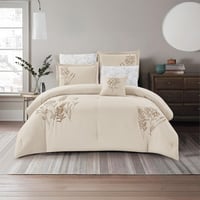 مفرش صيفي مزدوج مطرز فاخر 7 قطع - موديلات متعددة