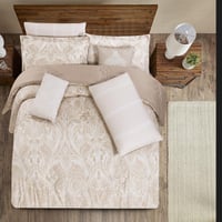 مفرش قطن عالي النعومة مزدوج 300 غرزه 8 قطع - ايليو...