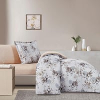 مفرش صيفي مفرد ونص 4 قطع - اديلين - رمادي ثلجي - ب...