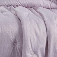 مفرش صيفي مفرد ونص 4 قطع - ليتون -بنفسجي فاتح