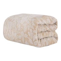 مفرش شتوي مخمل فرو مفرد ونص 4 قطع - موريل - بيج -...