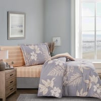 مفرش صيفي مفرد ونص 4 قطع - ليتون -رمادي - بيج