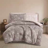 مفرش صيفي مفرد ونص 4 قطع - تيانا - رصاصي - كريمي