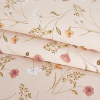 مفرش قطن صيفي مزدوج 8 قطع - افاليون - كريمي غامق -...