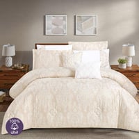 مفرش قطن عالي النعومة مزدوج 300 غرزه 8 قطع - ايليو...