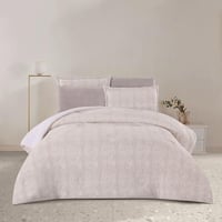 مفرش شتوي مزدوج مخمل فرو 6 قطع - اورنيلا - كريمي -...