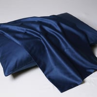 طقم بيت مخدة قطن 300غرزة 2 قطعة - داليسا - كحلي