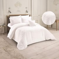 مفرش صيفي مزدوج مطرز 7 قطع - اناهيد - سكري