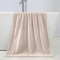 منشفة كورال فليس - إشيل - مقاس وسط - 140*70 - بيج...